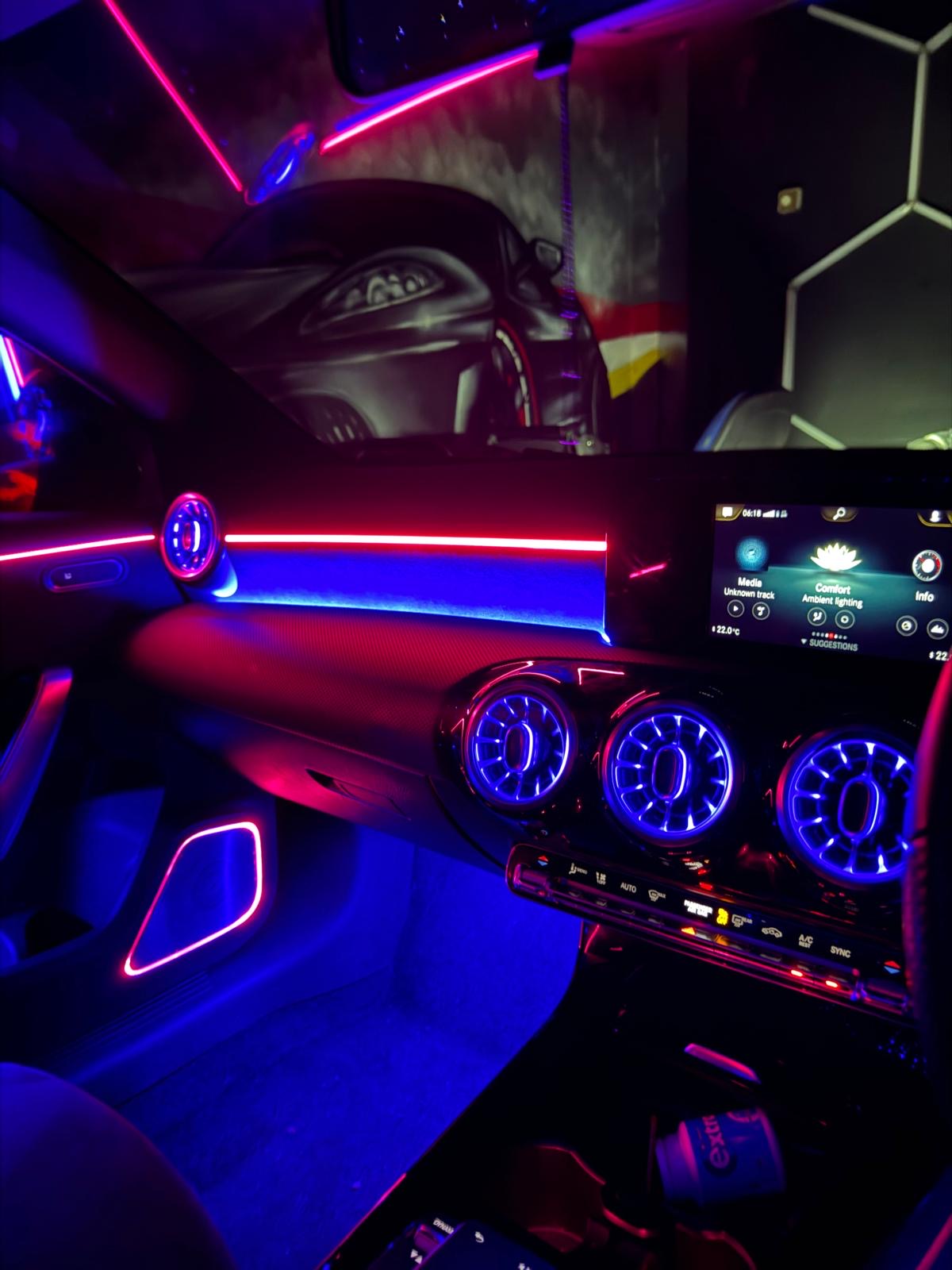 OEM integration - Mercedes ambient lighting screen